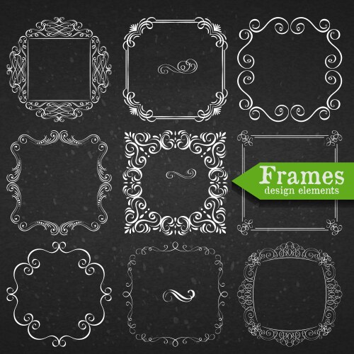 set of graphic elements for design vector image