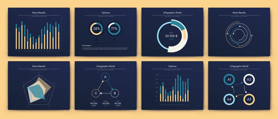 graphics infographics with mobile phone template vector image