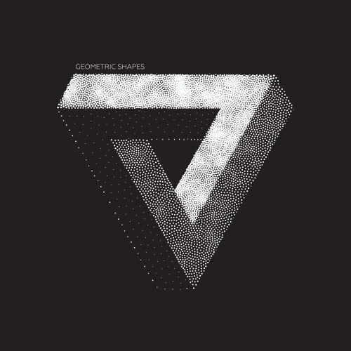 Abstract 3d triangles geometric design element new vector image