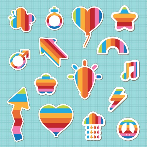 Stickers Royalty Free Vector Image - VectorStock