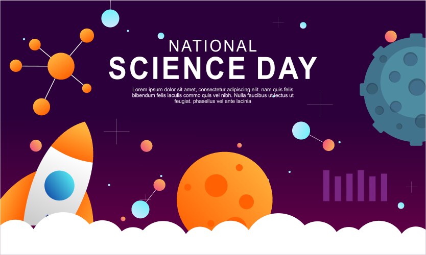 Gradient science twitch background design template vector image
