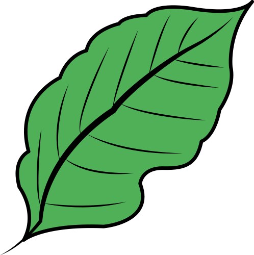 Banana leaf icon cartoon style Royalty Free Vector Image