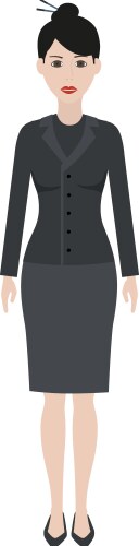 office woman icon vector image