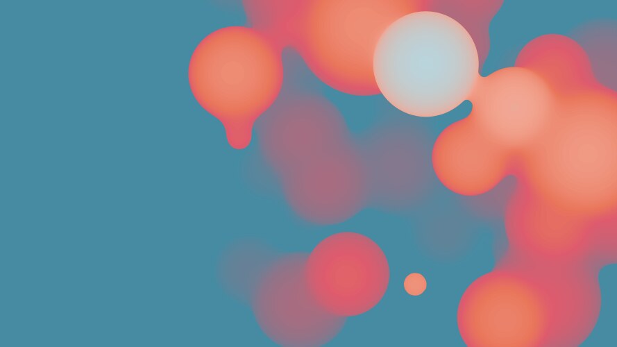 Fluid Metaball Shape - Synthwave vector image