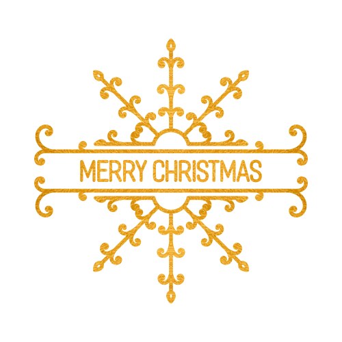 Merry christmas inscription vector image