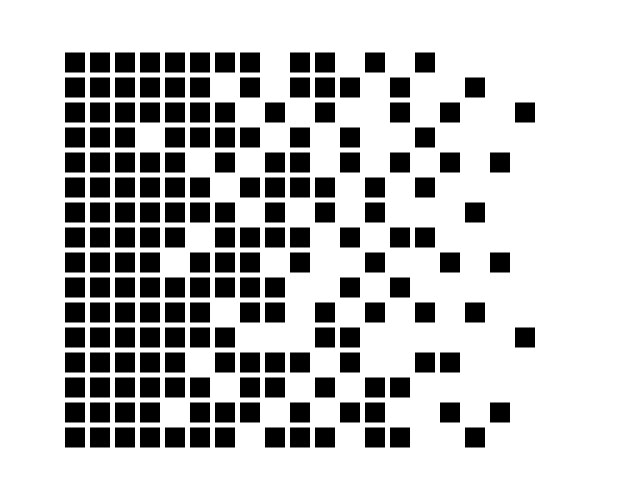 Pixel disintegration background halftone fragment vector image