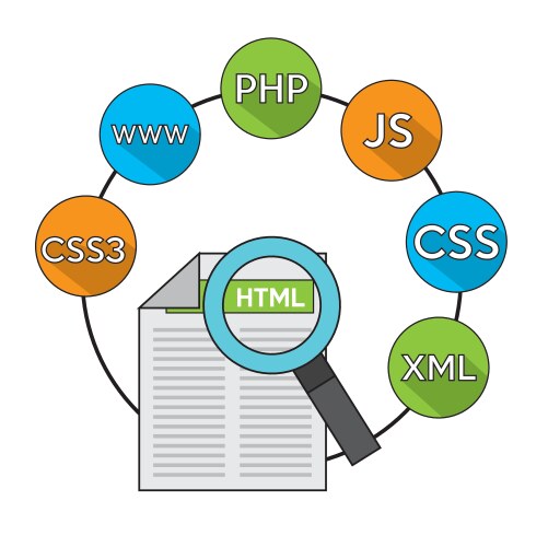Software programming language icons vektorbild