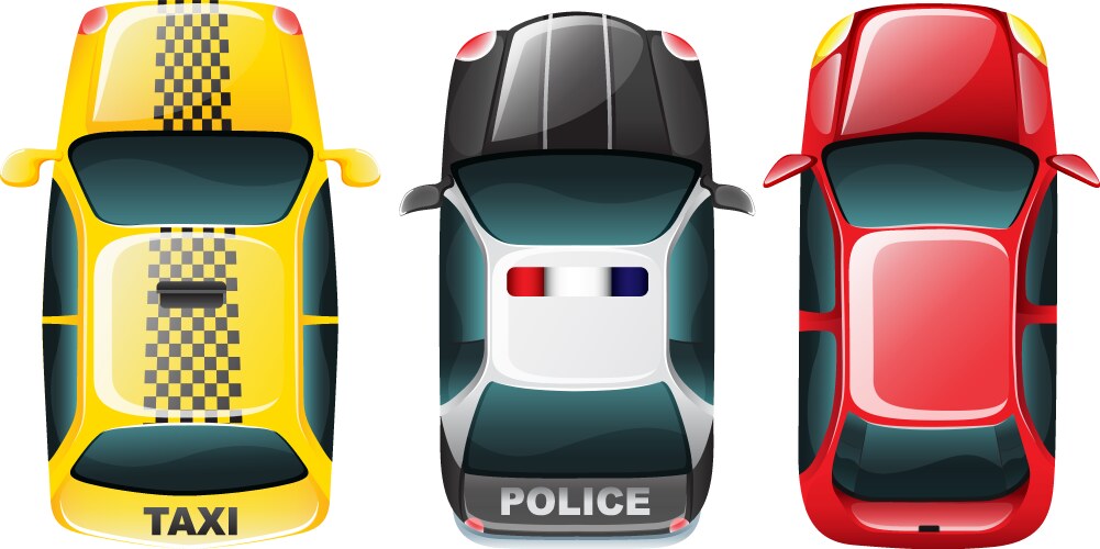 Top of cars Vector Image