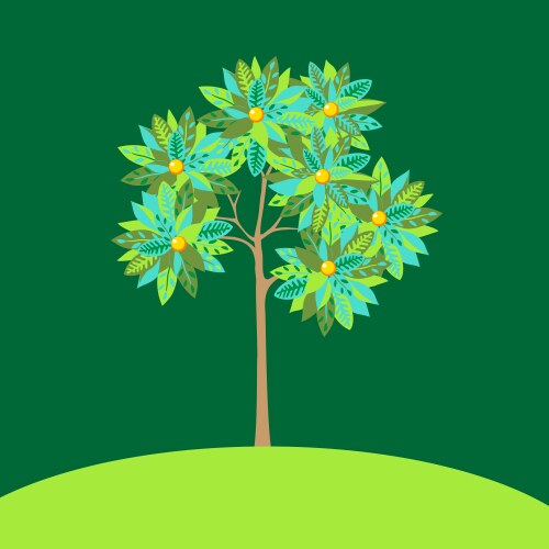 Isolated pine tree plant design Royalty Free Vector Image