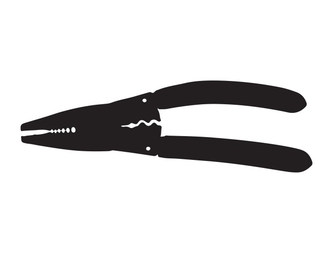 Wire strapper silhouette art Royalty Free Vector Image