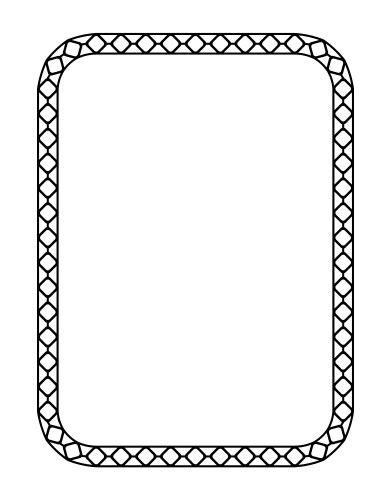 Black rectangular frame a4 format eps10 vector image