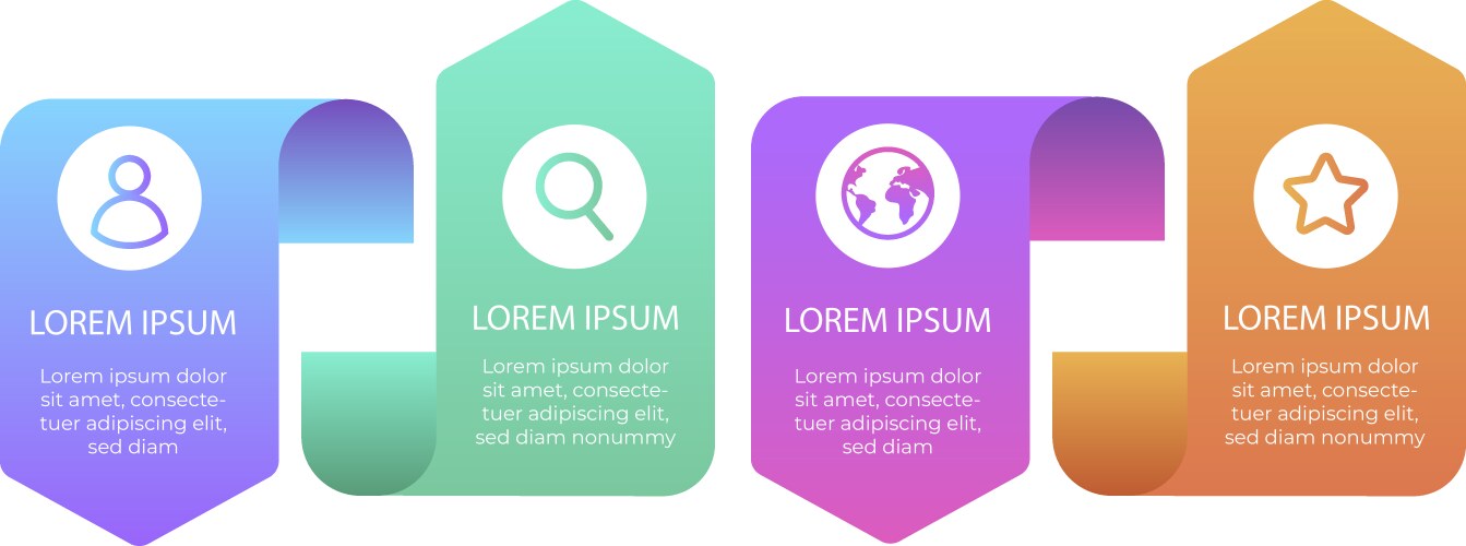 Futuristic infographic collection template Vector Image