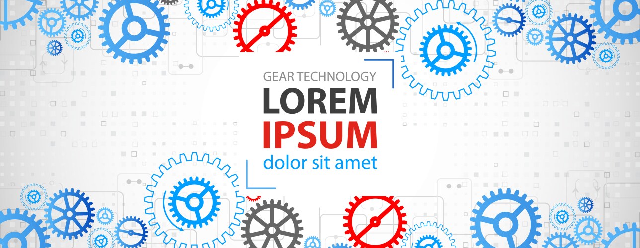 Abstract technological background with various Vector Image