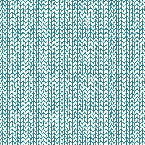 Blue knitted seamless pattern Royalty Free Vector Image