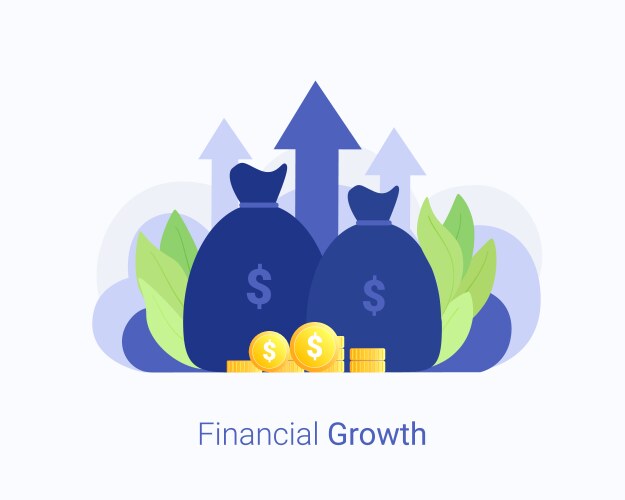 Financial analytics concept Royalty Free Vector Image