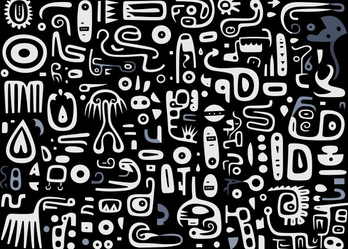 Abstract pattern black and white – Royalty-Free Vector | VectorStock