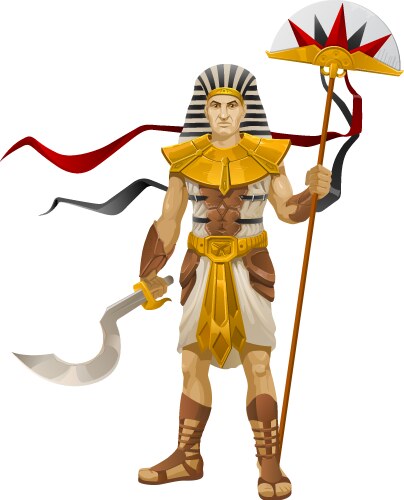 Sekhmet goddess sun fire plagues Royalty Free Vector Image