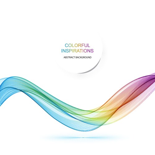 Abstract wave background rainbow waved Royalty Free Vector