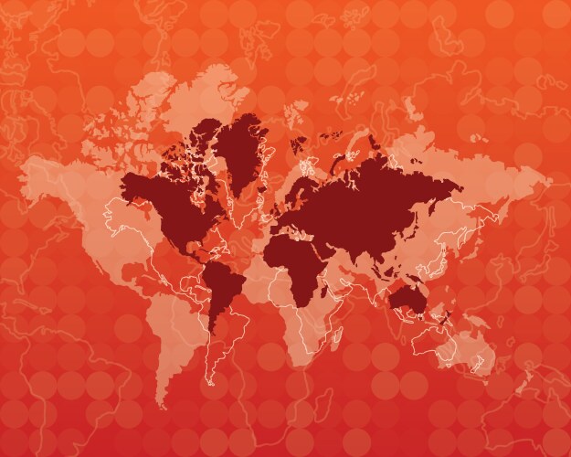 Background with a world map Royalty Free Vector Image