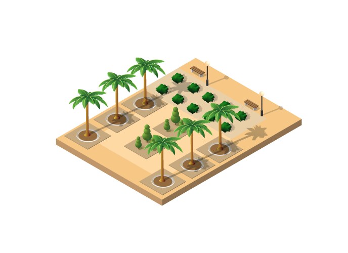 Skate park isometric composition Royalty Free Vector Image