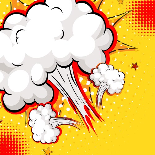 Boom comic book explosion Royalty Free Vector Image