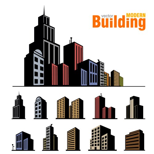 building set vector