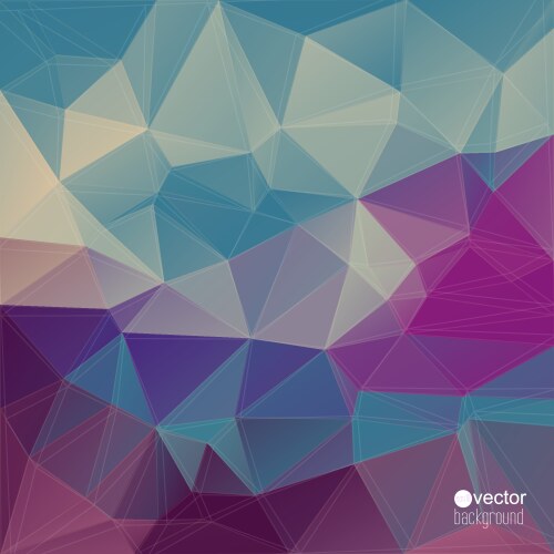 Abstract background with triangles and polygon vector image