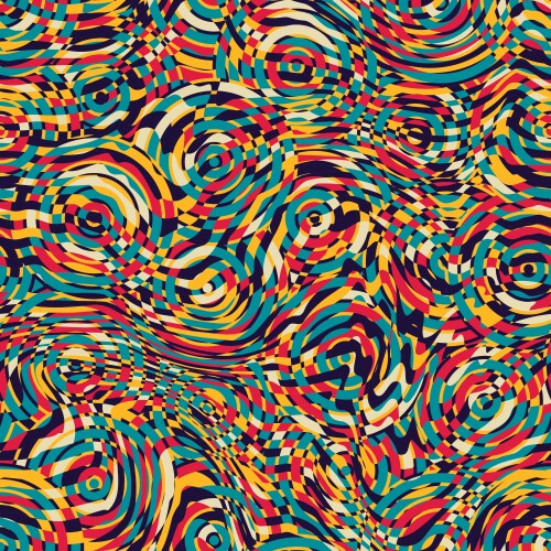 Abstract wavy seamless pattern Royalty Free Vector Image