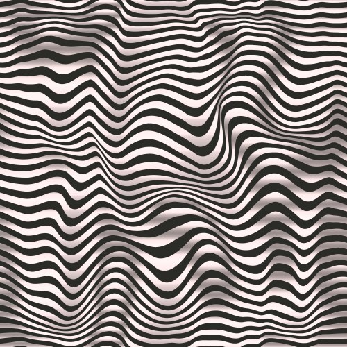Seamless wavy line pattern Royalty Free Vector Image
