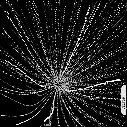 Dynamic Particle Array - Sci-Fi Background vector image