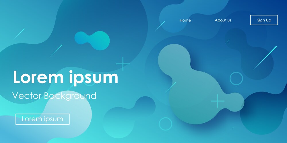 Futuristic horizontal gradient background Vector Image
