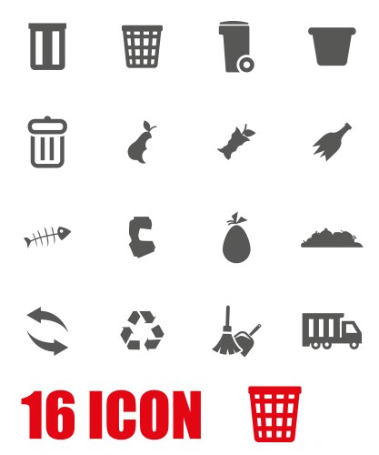 Garbage dump or landfill card poster Royalty Free Vector