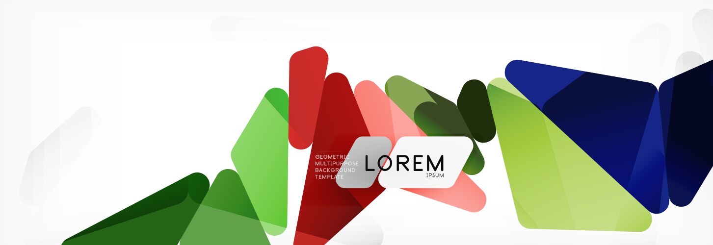 Mosaic triangular low poly style abstract vector image