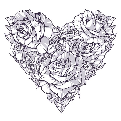 Heart Roses Vector Images (over 37,000)
