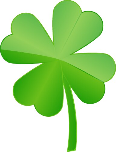 4 leaf clover vector image