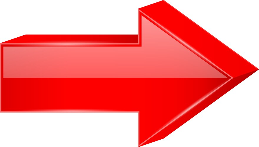 Red arrow Royalty Free Vector Image - VectorStock