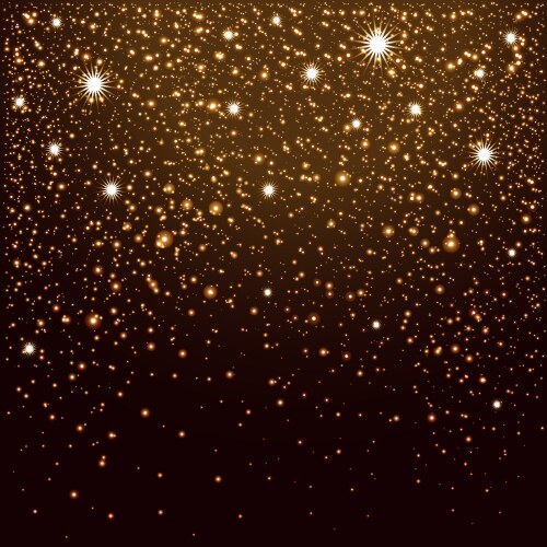 Abstract gold glitter lights background Royalty Free Vector