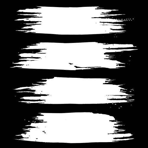 Black Ink Grunge Brush Strokes Vector Image
