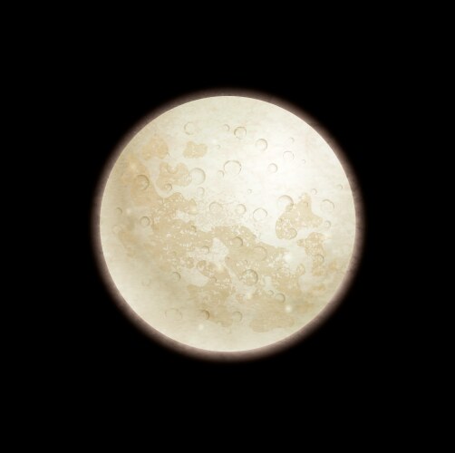 Full Moon - Realistic & Detailed Royalty Free Vector