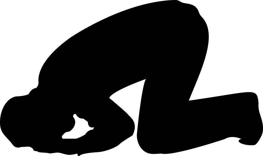 Muslim praying Royalty Free Vector Image - VectorStock