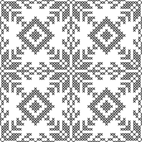 Cross Stitch Pattern Vector Cross stitch Vector Images & Graphics for Commercial Use | VectorStock