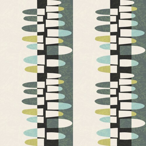 Seamless abstract mid century modern pattern Vector Image