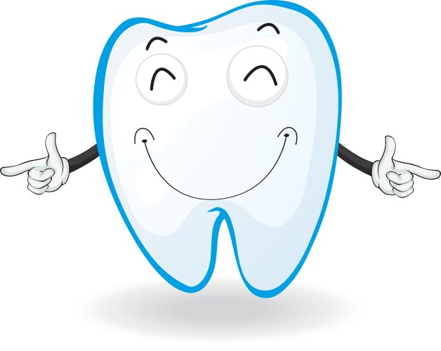 Sick tooth with caries Royalty Free Vector Image