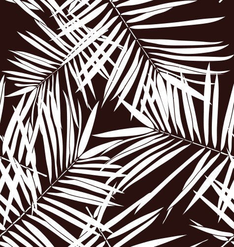 Tropical Palm Leaf Pattern Vector Image