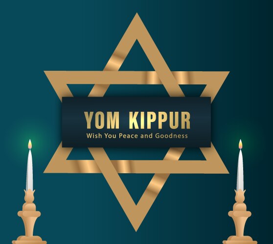 Yom kippur vector image