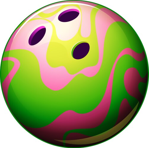 A bowling ball Vector Image
