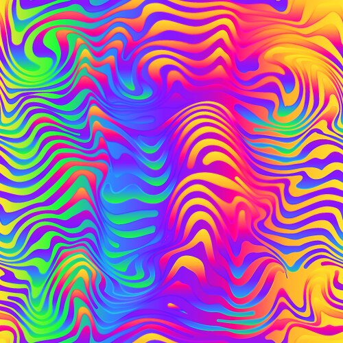 Rainbow seamless texture with white drops Vector Image