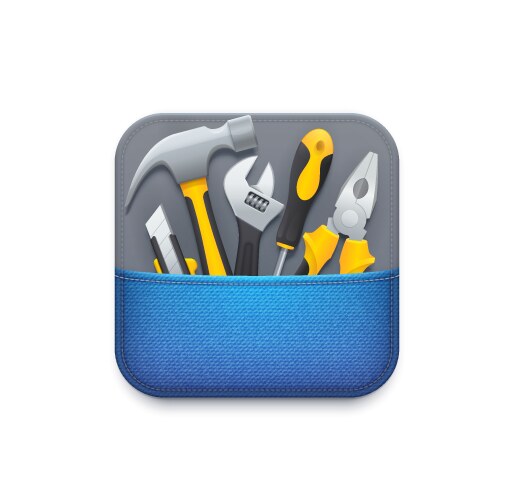 Logo for hardware tools Royalty Free Vector Image