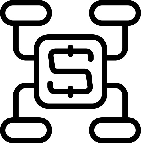 Software development process with agile vector image