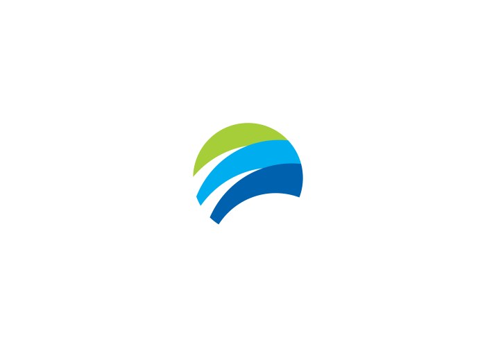 Globe round technology logo Royalty Free Vector Image